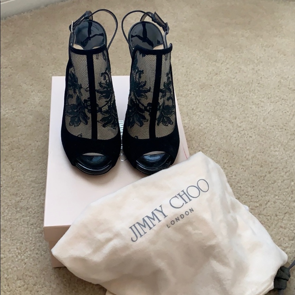 Jimmy Choo lace booties